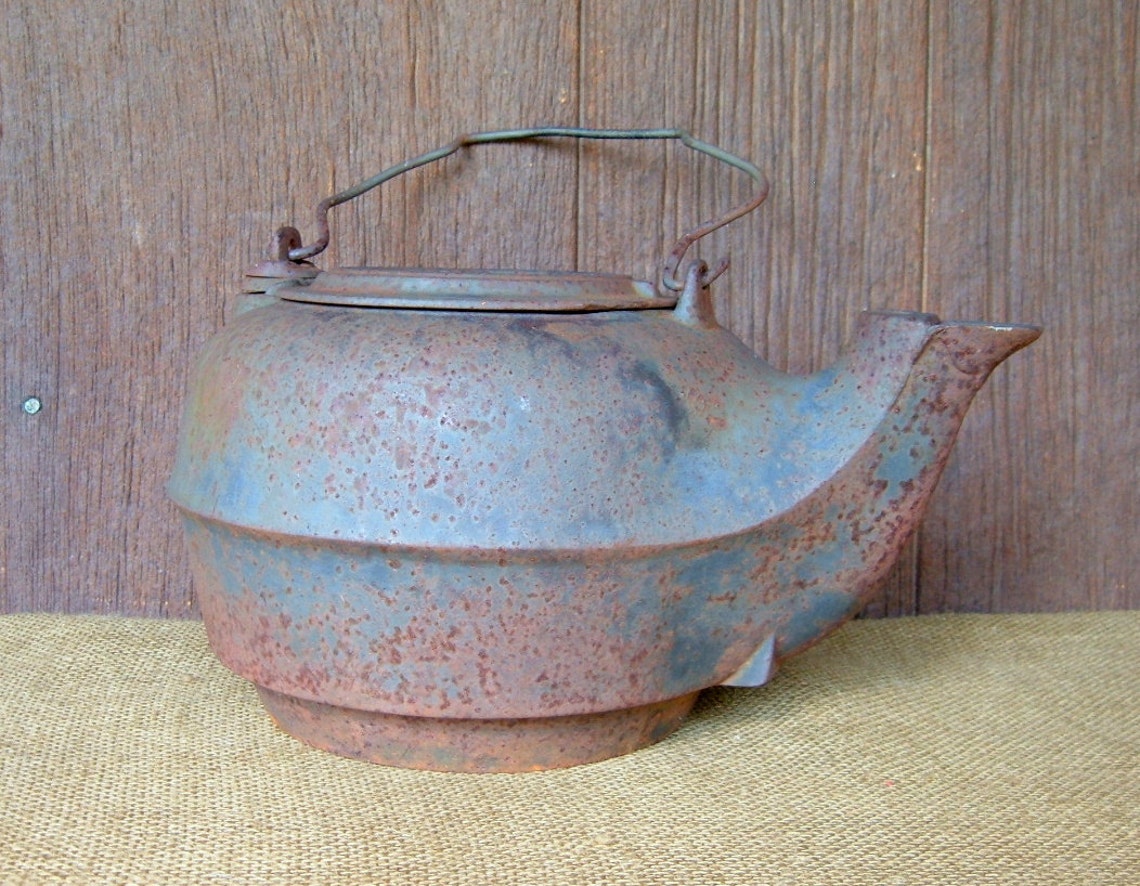 Cast Iron Coffee Pot Vintage Nashville P&B Iron Kettle Etsy