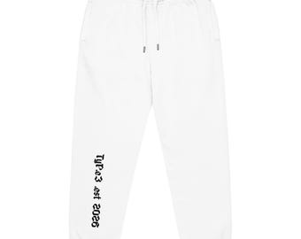 Pantalones deportivos de felpa gruesa con bolsillos con cremallera, corte relajado, mezcla de algodón.