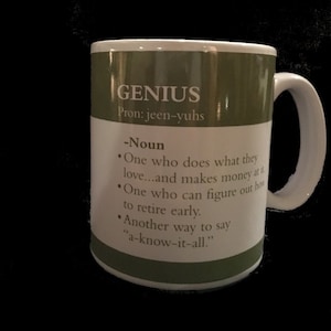 Genius Collector Coffee Mug, FREE SHIPPING