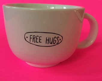 Large Coffee or Soup  Mug, FREE SHIPPING