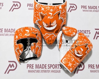 Orange Genger Edition Fly Boxing Set - Professional Leather Sparring Training Gear