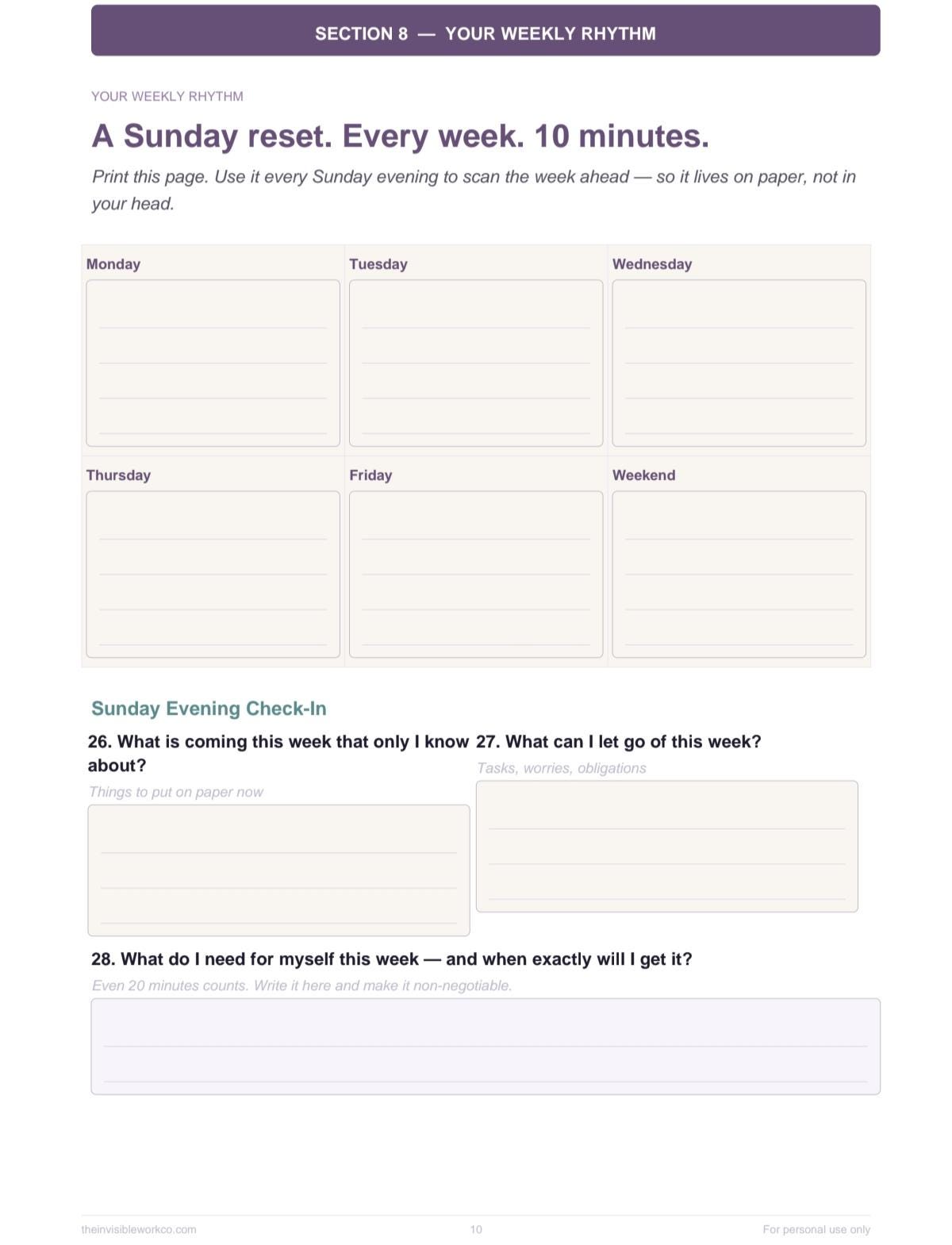 Mom Mind Dump Printable | Brain Dump Journal for Overwhelmed Moms ...