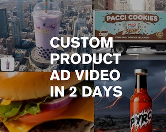 Custom Product Ad Video | Cinematic Animation, Social Media Marketing (2 Days)