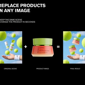 May include: The image shows a product image of a watermelon-themed moisture glow cream jar with a green lid and a red and white body. The text "KORIKA MOISTURE GLOW CREAM WATERMELON" is visible. The image is set against a black background.