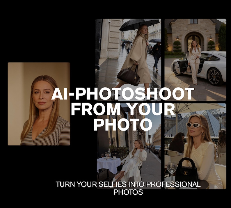 AI Photoshoot From Your Photo | Custom AI Portrait | Instagram Photos image 1