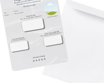 Dog Adventure Journal Printable (15 Pages) - Dog Mom Gift - Pet Travel Log