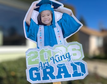 Abanico fotográfico de graduación personalizado, recuerdo de la promoción de 2026, graduado de preescolar, último año de universidad