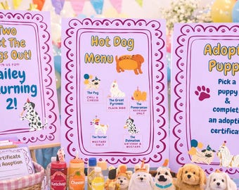 Two Let The Dogs Out Birthday Party Bundle (Digital Download)