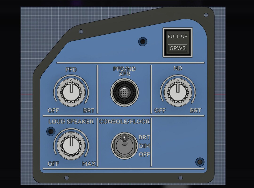 A320 Captain Illumination Panel for SL3 MIP - Etsy
