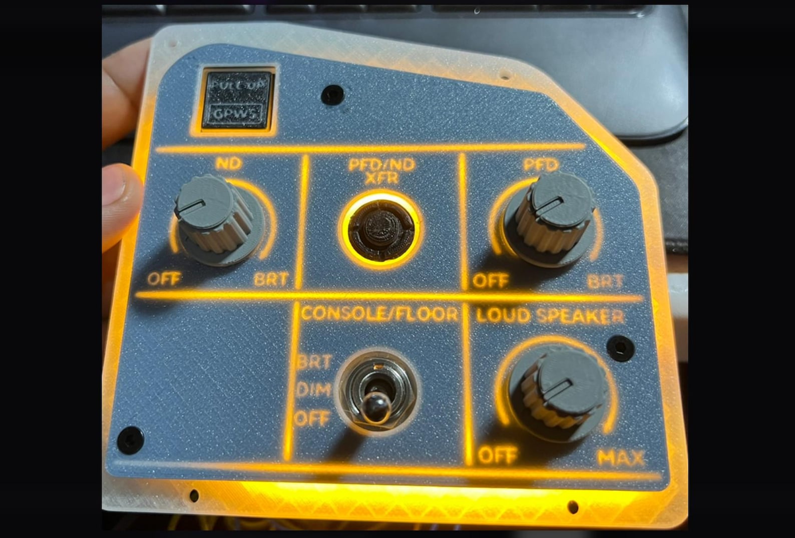 A320 Captain Illumination Panel for SL3 MIP - Etsy
