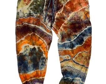 Style agate/géode - Pantalon de survêtement teint dans l'inversée - Taille moyenne pour hommes