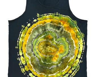 Adult Extra Large (XL) Agate/Geode Style Tie Dye Tank Top - 0224