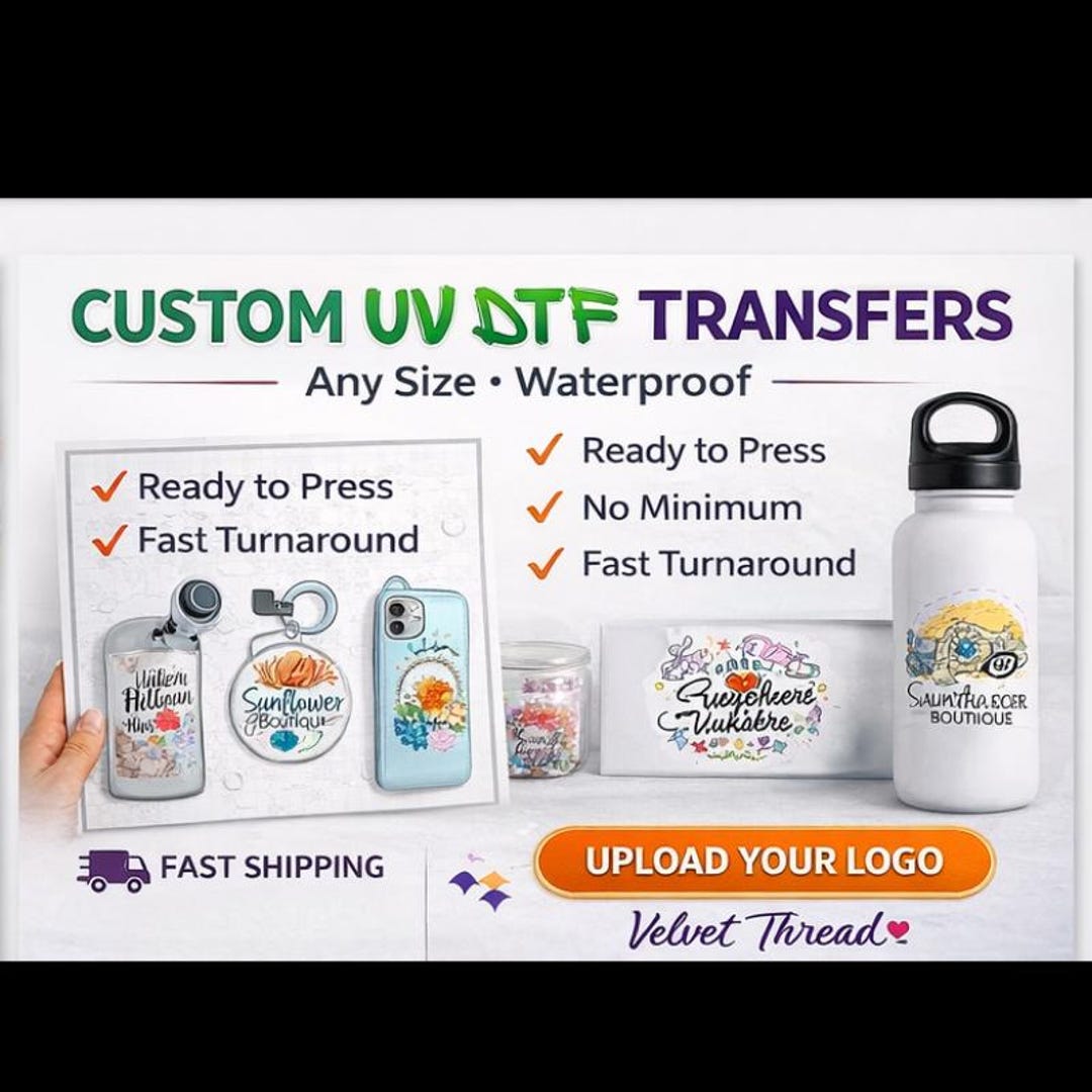 Custom UV DTF Gang Sheet, 22" Width Decals, Wholesale Transfers - Etsy