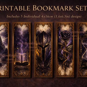 Onyx Storm Fourth Wing by Rebecca Yarros Set of 10 Printable Digital Bookmarks