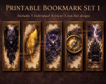 Onyx Storm Fourth Wing by Rebecca Yarros Set of 10 Printable Digital Bookmarks