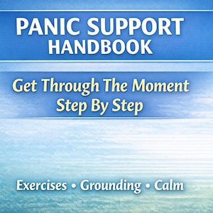 Panic Attack Support Guide | What To Do During a Panic Attack | Grounding & Breathing Techniques | Anxiety Coping Printable