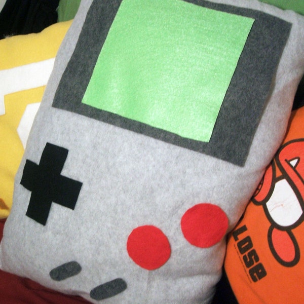 Nintendo Game Boy Pillow in Gray