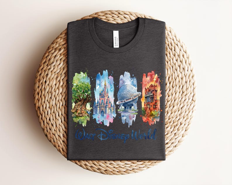 Walt Disney World Shirt, Disney Park Icons Shirt,Disney World Vacation Shirt, Magic Kingdom EPCOT Animal Kingdom Shirt, Disney Park Trip Tee image 15