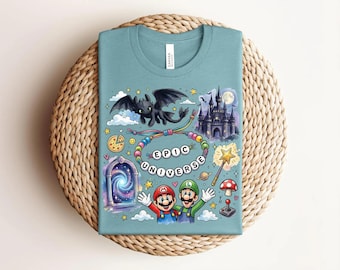 Epic Universe Trip Shirt, Universal Orlando 2026 Tee, Fantasy Theme Park Shirt, Mario Brothers Castle Dragon Outfit