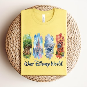 Walt Disney World Shirt, Disney Park Icons Shirt,Disney World Vacation Shirt, Magic Kingdom EPCOT Animal Kingdom Shirt, Disney Park Trip Tee image 2