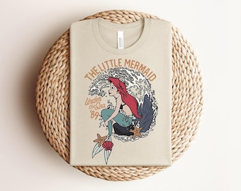 Vintage Little Mermaid Ariel T-Shirt, Under The Sea 89 Disney Tee, Retro Princess Ariel Shirt, Disney Cruise Trip Shirt, Mermaid Lover Gift