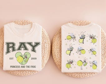 Ray Princess and the Frog Shirt, Funny Firefly Cartoon Tee, Retro Movie Inspired T-Shirt, Cute Louisiana Bayou Shirt, Magical Firefly Gift