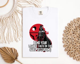 I Find Your Lack Of Faith In The Cubs Disturbing Baseball Graphic T-shirt, Funny Vader Chicago Fan Design, Unique Sports Gift for Him