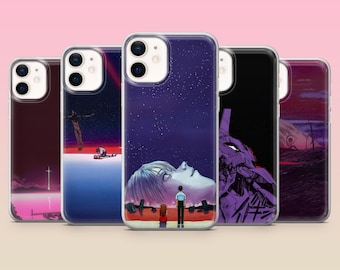 Coque Evangelion pour iPhone 17e, 16, 15, 14, 13, 12, Samsung S25, S24, S23, S22, A16, A26, Pixel 10, 9Pro