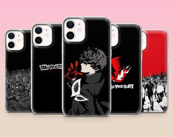 Coque Persona 5 pour iPhone 17e, 16, 15, 14, 13, 12, Samsung S25, S24, S23, S22, A16, A26, Pixel 10, 9Pro