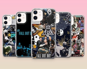 Fall Out Boy Coque de portable FOB Rock Band pour iPhone 17e, 16, 15, 14, 13, 12, Samsung S25, S24, S23, S22, A16, A26, Pixel 10, 9Pro