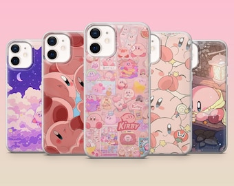 Funda para teléfono Kirby Gaming Kirby World para iPhone 17e, 16, 15, 14, 13, 12, Samsung S25, S24, S23, S22, A16, A26, Pixel 10, 9Pro