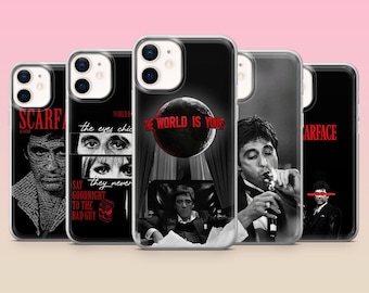 Funda para teléfono Scarface con diseño de Tony Montana para iPhone 17e, 16, 15, 14, 13, 12, Samsung S25, S24, S23, S22, A16, A26, Pixel 10, 9Pro