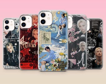Funda para teléfono SKZ Felix de Stray Kids, funda para iPhone 17e, 16, 15, 14, 13, 12, Samsung S25, S24, S23, S22, A16, A26, Pixel 10, 9Pro