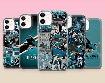 Funda para teléfono San Jose Sharks NHL Hockey Cover para iPhone 17e, 16, 15, 14, 13, 12, Samsung S25, S24, S23, S22, A16, A26, Pixel 10, 9Pro