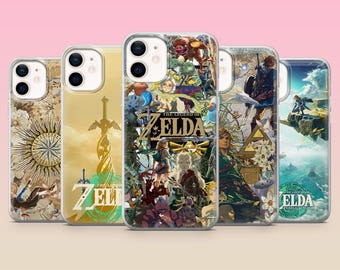 Funda para teléfono Legend of Zelda con diseño de espada para juegos, compatible con iPhone 17e, 16, 15, 14, 13, 12, Samsung S25, S24, S23, S22, A16, A26, Pixel 10 y 9Pro.