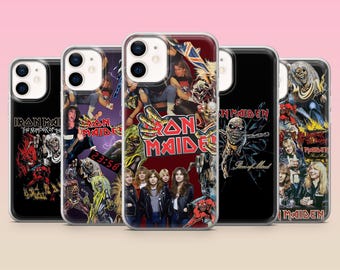 Funda para teléfono Iron Maiden, funda de banda de heavy metal rock para iPhone 17e, 16, 15, 14, 13, 12, Samsung S25, S24, S23, S22, A16, A26, Pixel 10, 9Pro