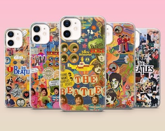 Funda para teléfono The Beatles Britain Music Cover para iPhone 17e, 16, 15, 14, 13, 12, Samsung S25, S24, S23, S22, A16, A26, Pixel 10, 9Pro