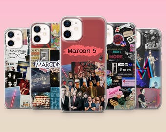 Funda para teléfono Maroon 5, grupo musical, cantantes, para iPhone 17e, 16, 15, 14, 13, 12, Samsung S25, S24, S23, S22, A16, A26, Pixel 10, 9Pro