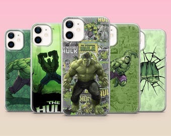 Coque de portable Hulk Marvel Superhero Cover pour iPhone 17e, 16, 15, 14, 13, 12, Samsung S25, S24, S23, S22, A16, A26, Pixel 10, 9Pro