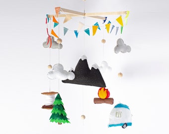 camping baby mobile