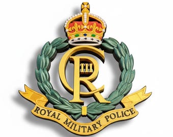 Royal Military Police MOD Aprroved 3d Printed Wall Art