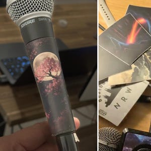 Mikrofon Sticker mit Design | Perfekt als Geschenk für Musiker