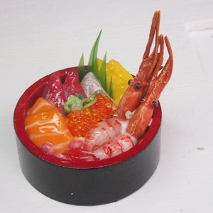 Miniature Food for Dollhouse Chirashi Don/ Sushi Platter / image 5