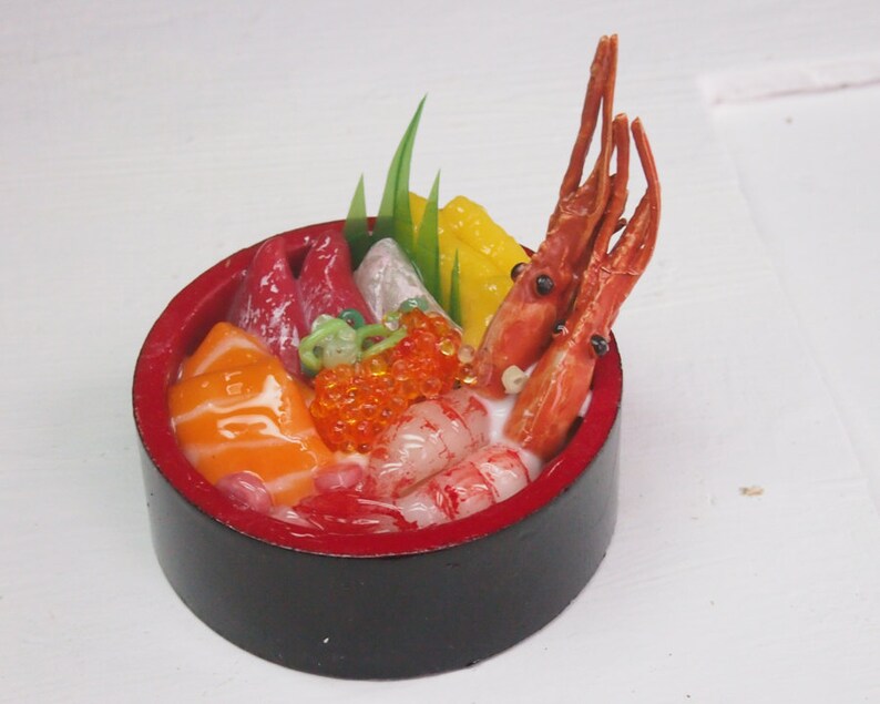 Miniature Food for Dollhouse Chirashi Don/ Sushi Platter / image 5