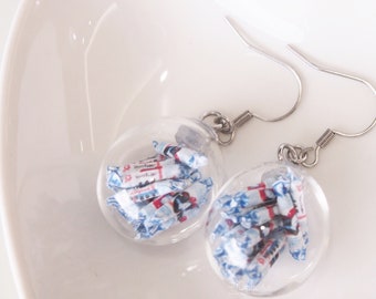 White Rabbi Sweet-Nostalgia sweets Dangle Earrings