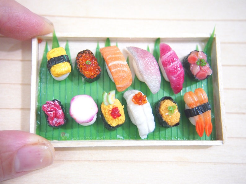 Miniature Food for Dollhouse Chirashi Don/ Sushi Platter / image 6