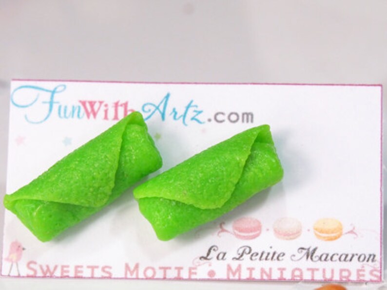 Cute Miniature Nonya Kueh earrings image 4