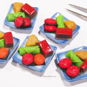 Cute Miniature Nonya Kueh earrings image 5