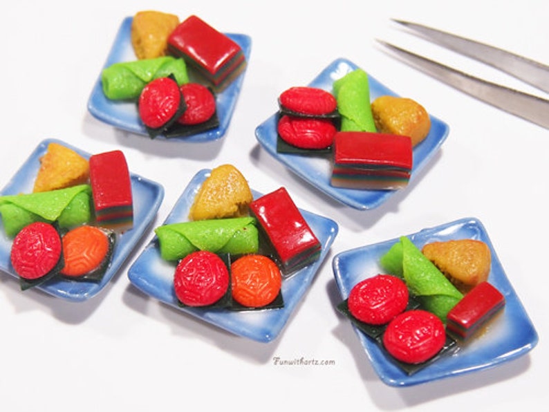 Cute Miniature Nonya Kueh earrings image 5