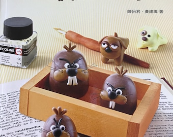 Minilibro divertido de manualidades con arcilla, impreso en chino, de Taiwán